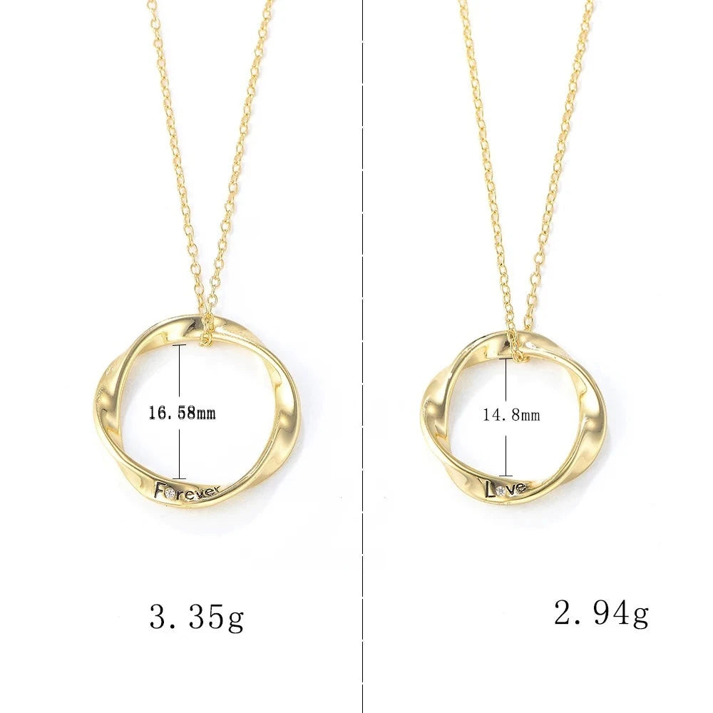 a comparison with measurements of different necklace sizes